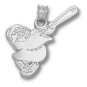  San Diego Padres Sterling Silver Friar 3/4 Pendant 