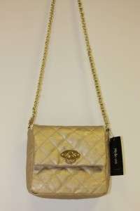 Style&Co. GOLD BAG CLUTCH CHAIN CROSSOVER DAY INTO EVENING  