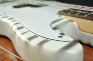   String Electric Bass Guitar with Zebra Stripe Finish P Bass  
