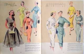 Vintage Russian Soviet Fashion Magazine Issue 1958 Book  
