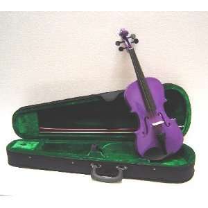  Crystalcello MV470PR 1/4 Size Violin with Carrying Case 