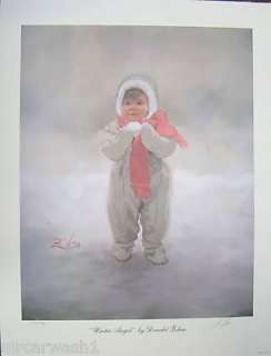 DONALD ZOLAN PRINT WINTERS ANGEL SIGNED & NUMBERED  