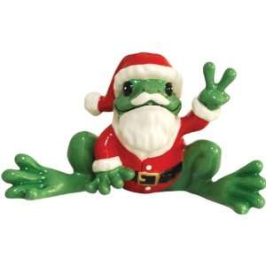  Westland Giftware Peace Frogs Ceramic Santa Frog Figurine 
