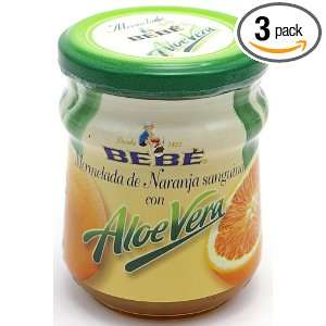   Spread Bebe Aloe Vera Orange, 10.10 Ounce Glass Jar (Pack of 3