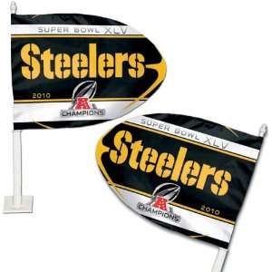   Steelers 2010 AFC Conference Champions Car Flag