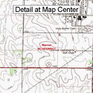   Quadrangle Map   Marcus, Iowa (Folded/Waterproof)