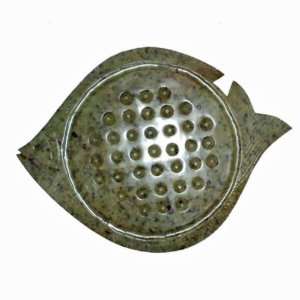    Soapstone Fish Trivet or Solitaire Game Board