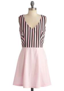 Cotton Candy Striper Dress  Mod Retro Vintage Dresses  ModCloth