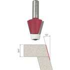 Freud 43 204 15 Degree Insert Bevel Trim Router Bit with 1/4 Inch 
