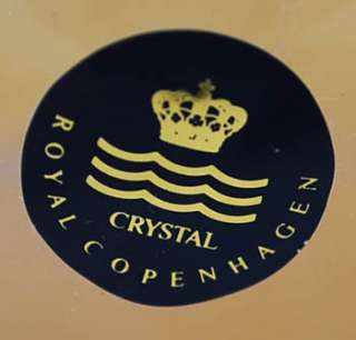 Vintage Royal Copenhagen Crystal Candle Holder  