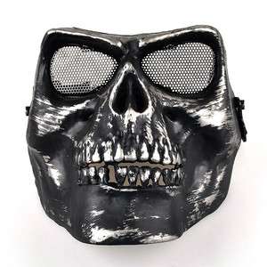 Death Skull Bone Airsoft Full Face Protect Safety Mask  