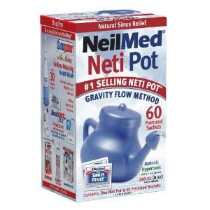   Unbreakable Neti Pot with 50 Premixed Packets