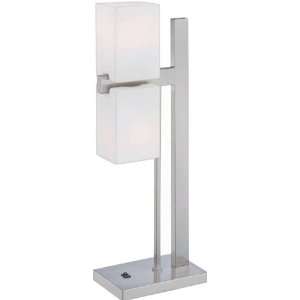  LS 21468PS/FRO   Lite Source   Two Light Table Lamp 