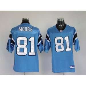 Kenny Moore #81 Carolina Panthers Replica NFL Jersey Blue Size 54 (XXL 