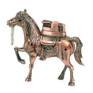  Portable Pocket Size Magic Horse Lighter with Ashtry 