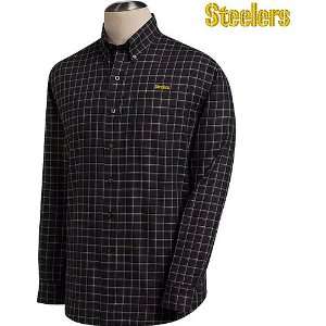   Pittsburgh Steelers Mens Conference Plaid Shirt