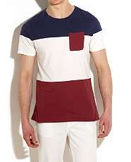 Deep Red (Red) Cut and Sew T Shirt  248079062  New Look