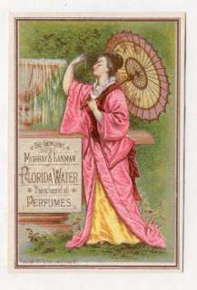 1881 FLORIDA WATER TRADE CARD PERFUME THE MIKADO TC1904  