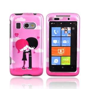  PINK EMO LOVE For HTC Surround Hard Plastic Case Cover 