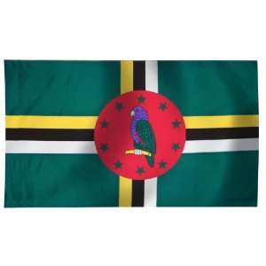  Dominica Flag 2X3 Foot Nylon PH Patio, Lawn & Garden