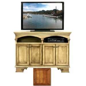   American Premiere 58 Entertainment Console with 4 Doors  Havana Gold