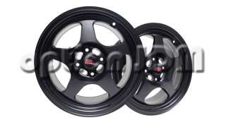GP Racing Wheels GR6 FLAT BLACK SPOON SW388 REPLICA 16x7 8x100/114.3 