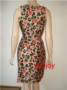 NWT $425 Kate Spade Bette dress Mercury Popleopard sz 6  