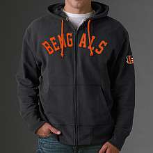 47 Brand Cincinnati Bengals Gametime Full Zip Hooded Sweatshirt 