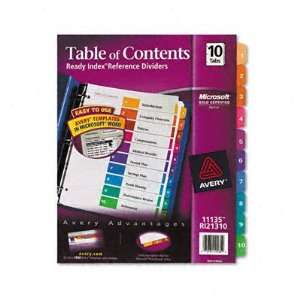  New Ready Index Contemporary Table of Contents Divider Case 
