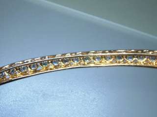 Estate 2.30ct (21) VS Diamond Bangle Bracelet Yellow Gold 14kt  