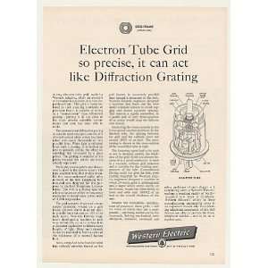  1957 Western Electric Electron Tube Grid Print Ad (44435 