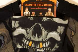 Boys Halloween Costume T Shirt Bandana Skull Pirate S 6  