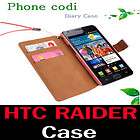   Case HTC Raider 4G leather diary htc raider Casing htc raider 4g case