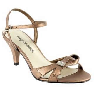 Womens Easy Street Starlet Bronze Satin Shoes 
