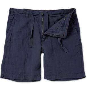  Clothing  Shorts  Casual  Washed Linen Drawstring 