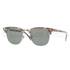  Ray Ban Top Camo Green on Blue Clubmaster 49mm RB3016 21 