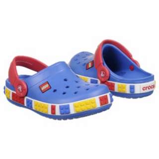 Kids Crocs  Crocband Lego Sea Blue/Red Shoes 