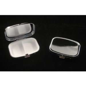   Blank Metal Pill Container   Rounded Rectangle Case Pack 50   21050769