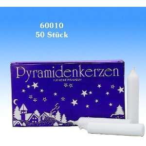  KWO Christmas Pyramid Candles, 50 Pack
