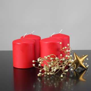 Kerzen Markenkerzen Weihnachten Advent 100/80mm rot 4031052122002 