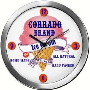  CORRADO 14 Inch Ice Cream Metal Clock Quartz Movement 