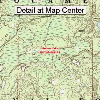   Map   Moose Lake, Wisconsin (Folded/Waterproof)
