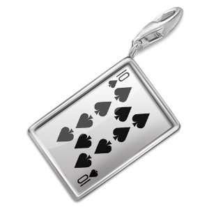  FotoCharms Ten of Spades   Ten / card game   Charm with 