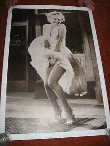 Marilyn Monroe POSTER #4  DRESS BLOWING UP sepia NICE  