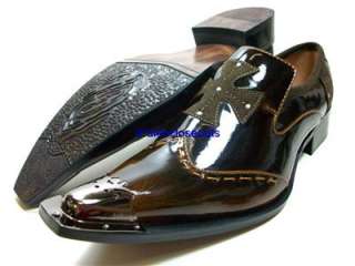 Mens Italian Style Dress/Casual Shoes Metal Toe Tip NIB  