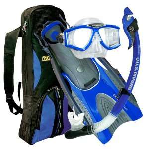 Divers Adult Sideview Purge LX Mask/Paradise Dry LX Snorkel 
