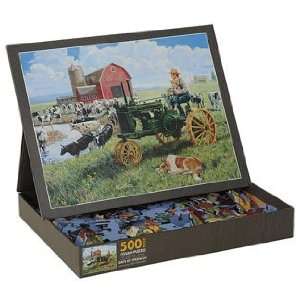  Days of Splendor Collie on Farm Puzzle Toys & Games