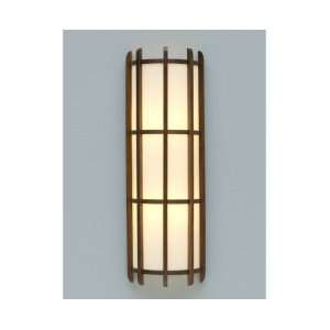  Sconces Malacca Tall Wall Sconce w/ Almond Paper Shade 