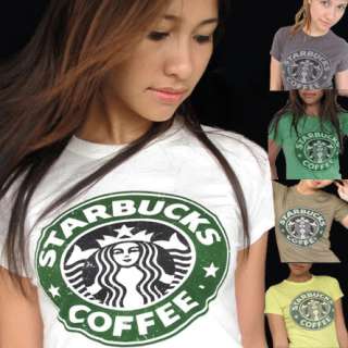STARBUCKS COFFEE Vintage T Shirt XS, S, M, L ToP ☆  