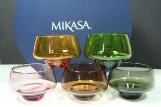10 exklusive MIKASA DESSERTSCHALEN GLAS MUNDGEBLASEN  